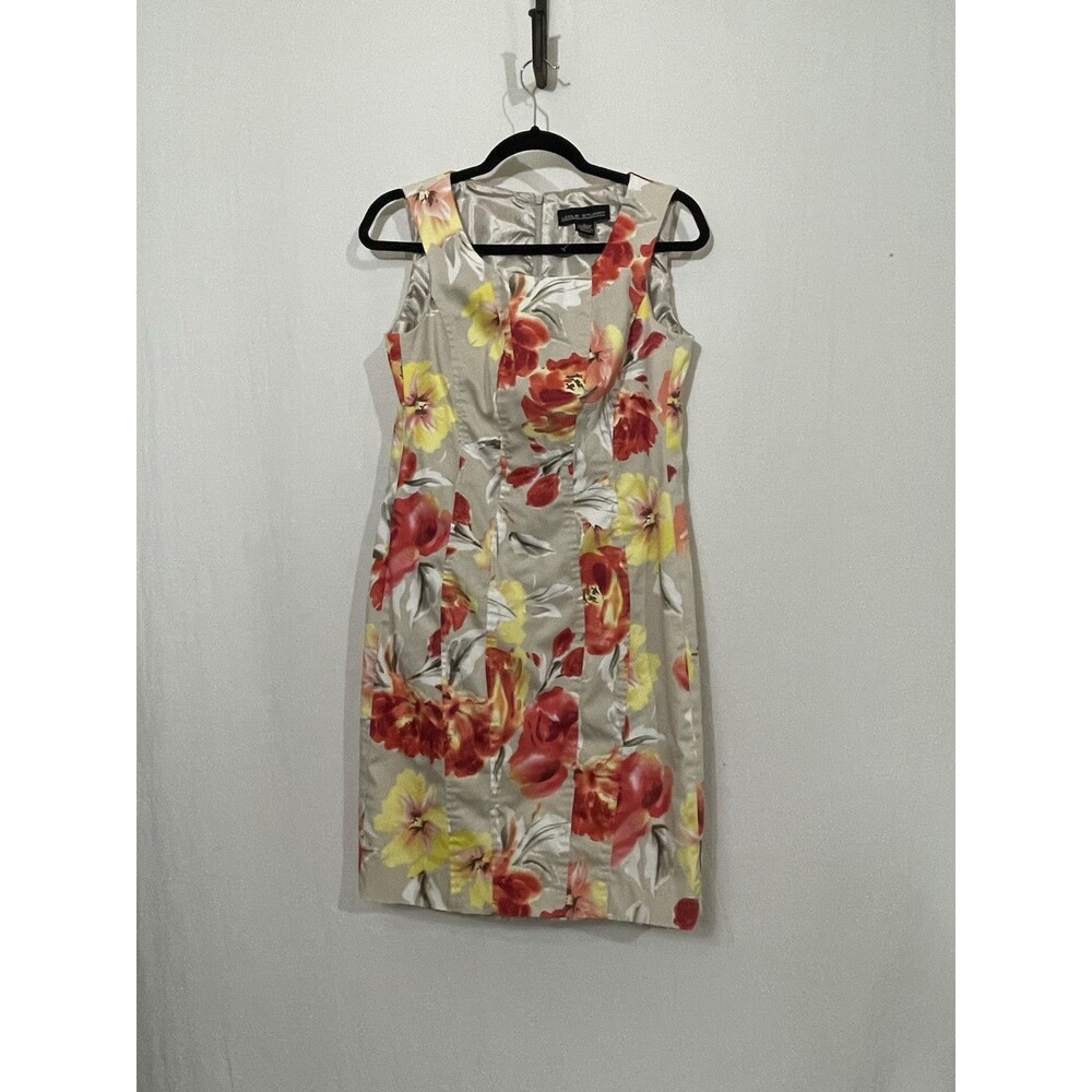 Leslie Stewart Floral Shift Dress SZ 6